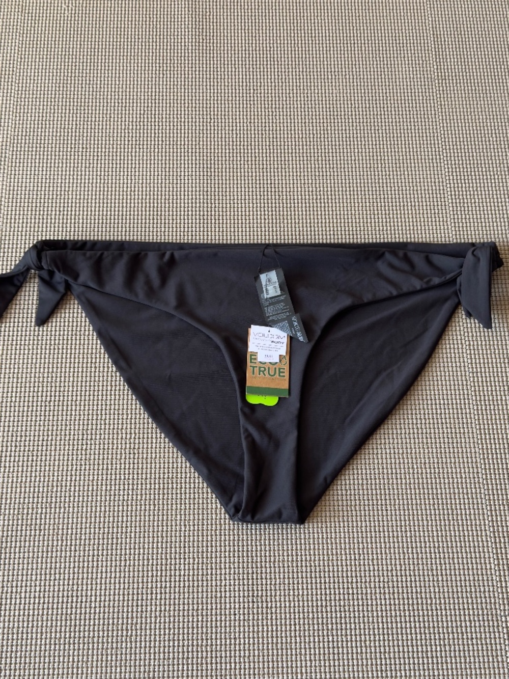 VOLCOM woman’s black bikini simply seamless hipster plus size 20W